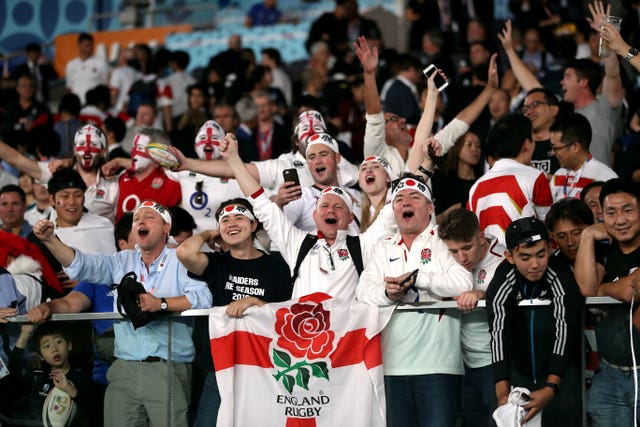 England's fans had plenty to celebrate