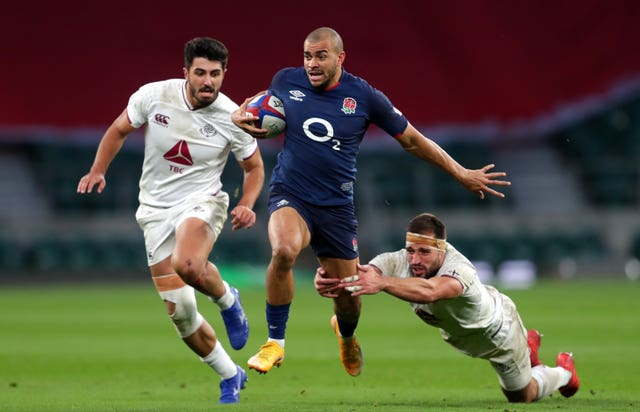 Jonathan Joseph (centre) has been dropped by England