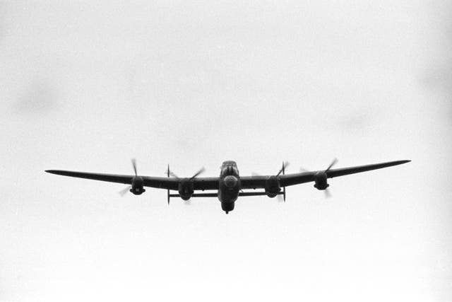 A Second World War RAF Lancaster bomber (PA)