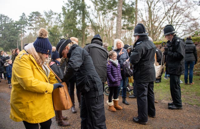 Royals attend Church service