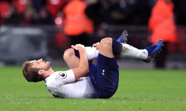 Harry Kane injured his ankle against Manchester United earlier this month