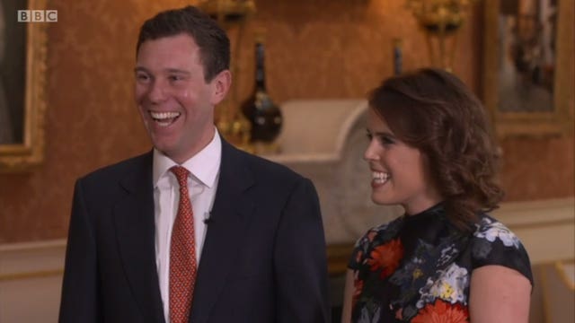 Eugenie and Jack Brooksbank's engagement was announced by Buckingham Palace (The One Show/BBC)