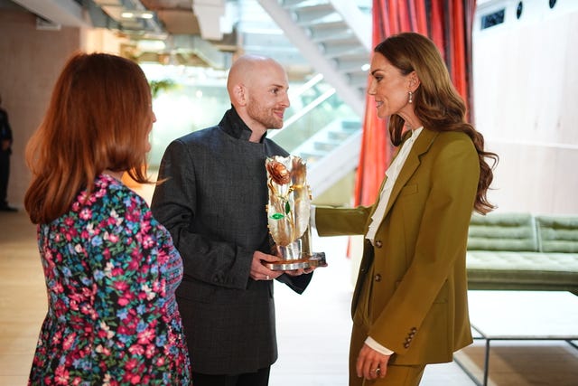 Princess of Wales presents the Queen Elizabeth II Award
