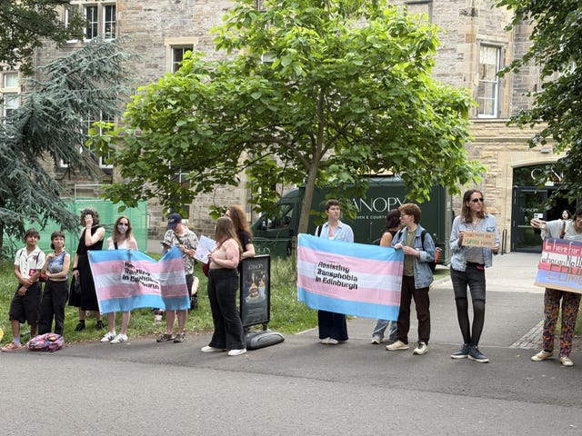 Resisting Transphobia protest