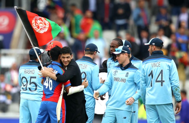 England last played Afghanistan in the 2019 World Cup.