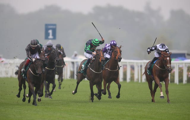 Zain Claudette (right) swooped to conquer under Ray Dawson at Ascot
