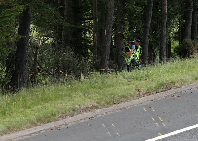 M9 crash scene