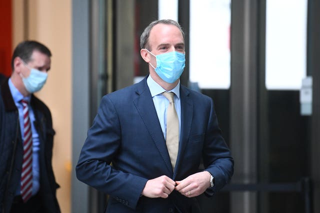 Foreign Secretary Dominic Raab was due in Brussels to speak to Nato allies on Wednesday about Afghanistan
