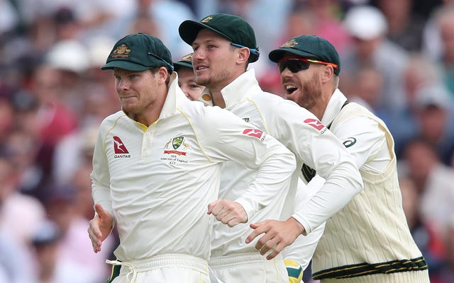 Steve Smith (left), Bancroft (middle) and David Warner (right) were all banned for their part in the plot.