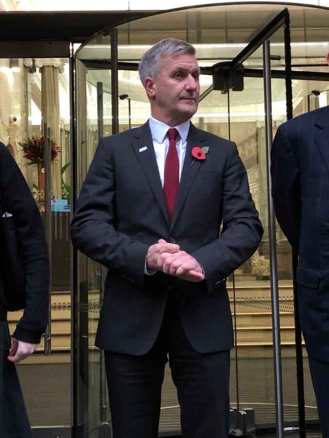 Dr Richard Freeman attends the hearing in 2019