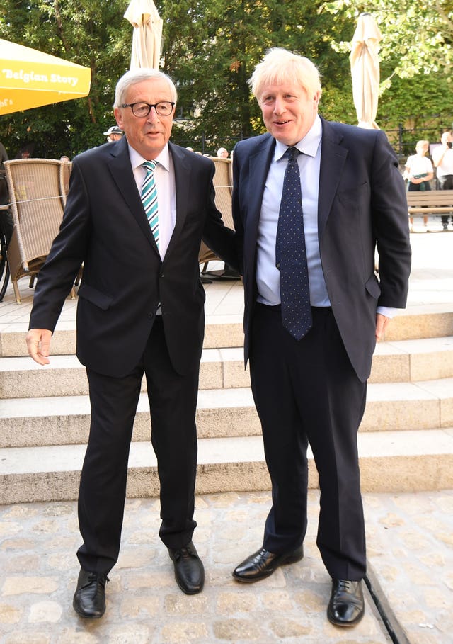 Boris Johnson and Jean-Claude Juncker