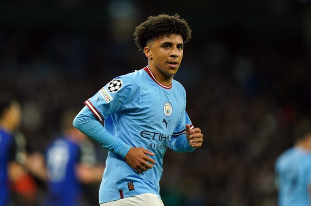 Manchester City's Rico Lewis