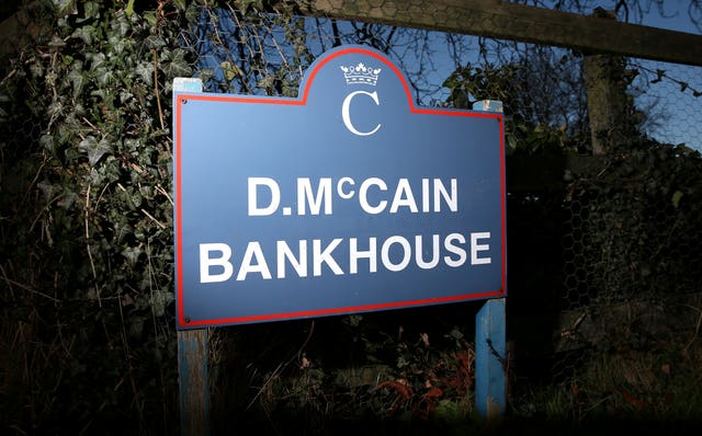 A general view of the entrance to the Bank House stable of Donald McCain in Cholmondeley, Malpas