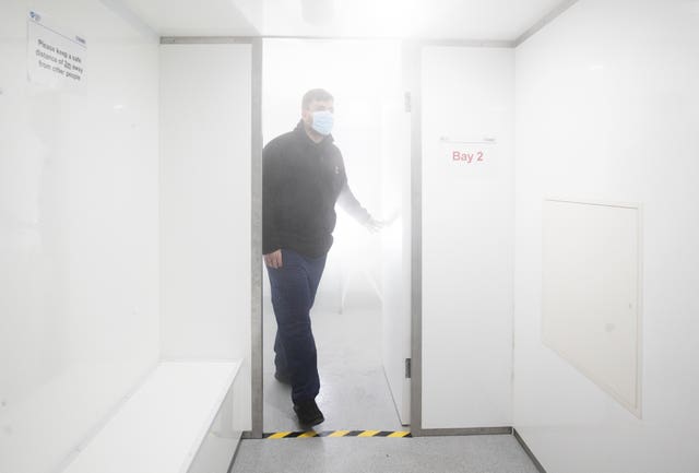 Coronavirus testing centre