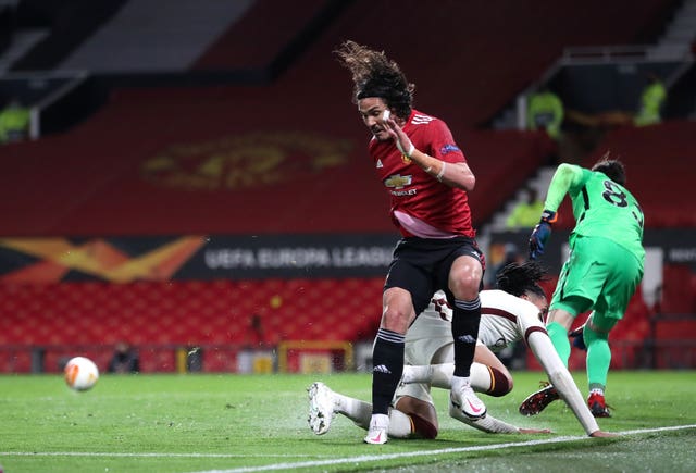Edinson Cavani played a key role in Manchester United's win