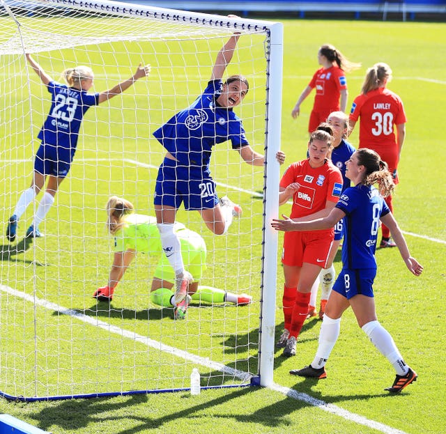 Chelsea and Birmingham City in Women's Super League action