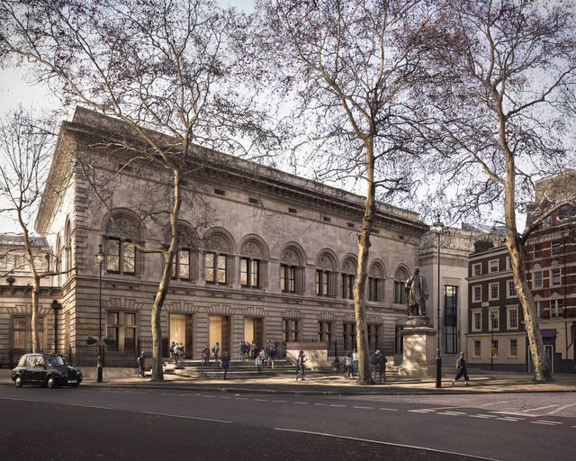 An artist's impression of new plans to transform the National Portrait Gallery
