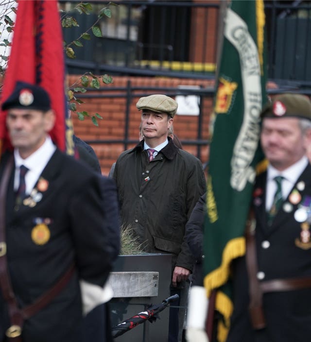 Brexit Party leader Nigel Farage attended commemorations in Hartlepool 