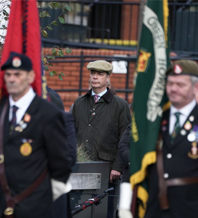 Brexit Party leader Nigel Farage attended commemorations in Hartlepool