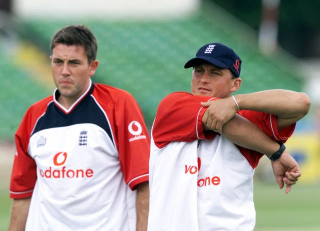 Darren Gough (right) and Chris Silverwood are former Yorkshire and England team-mates (Nick Potts/PA)