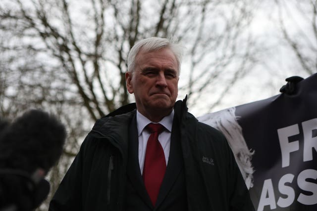 Ex-shadow chancellor John McDonnell (Luciana Guerra/PA)