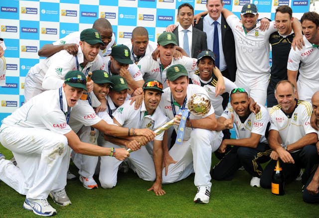 South Africa overcame England in the summer of 2012 to go top of the Test rankings (Nigel French/PA)