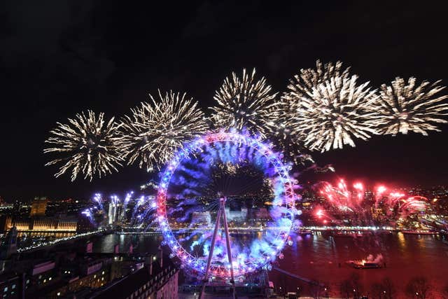 Hogmanay fireworks