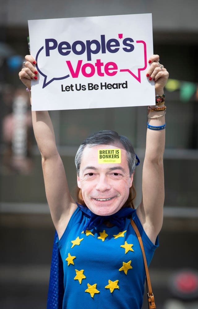 Protester Sian Carr