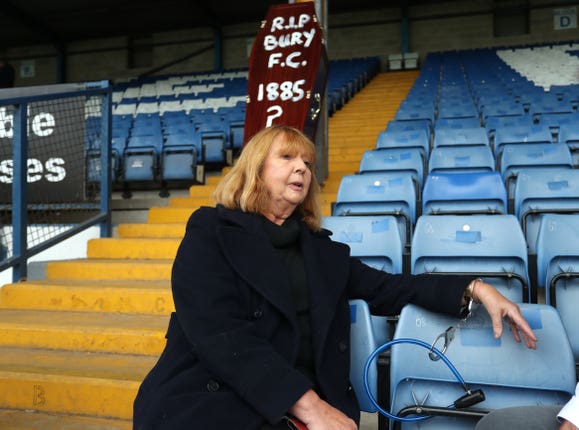 Former director Joy Hart staged a protest