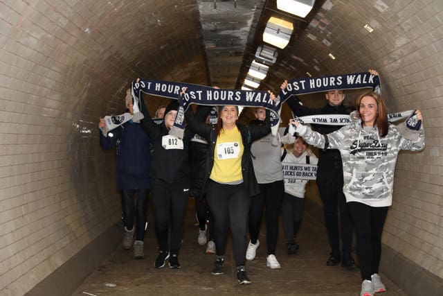 Walkers take part in the first Lost Hours Walk