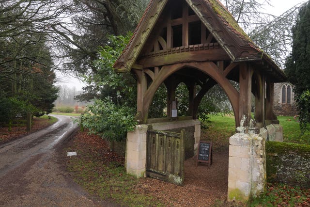 A view of the entrance to Wood Farm on the Sandringham estate in Norfolk