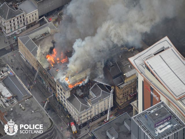 Fire in Glasgow