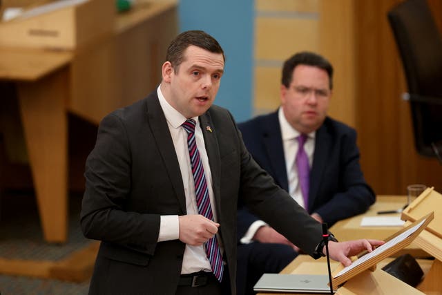 Douglas Ross in Holyrood