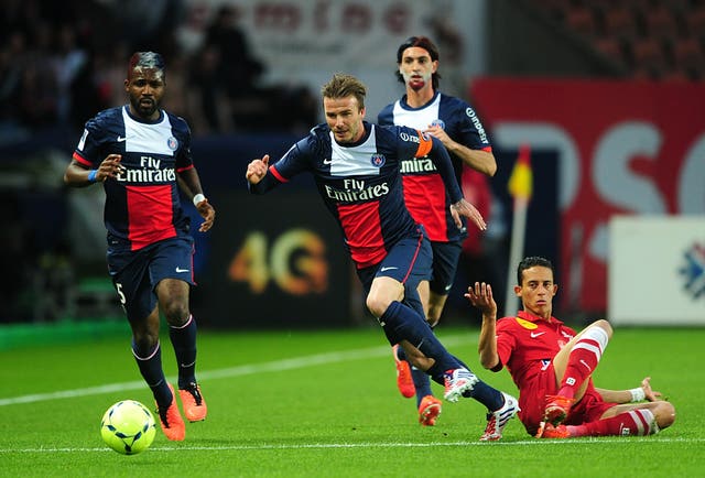 David Beckham's final match for PSG was agent Brest