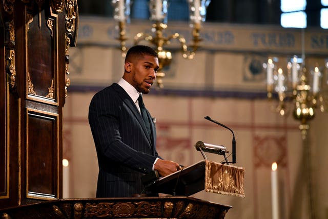 Boxer Anthony Joshua