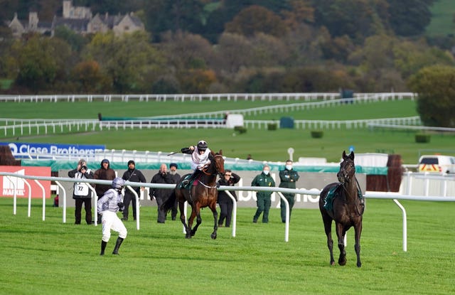 Rachael Blackmore and Gin On Lime somehow kept their partnership intact to win at Cheltenham in November