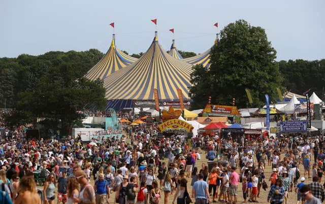 Latitude is one of the festivals where the bottle return scheme will be trialled (Gareth Fuller/PA)