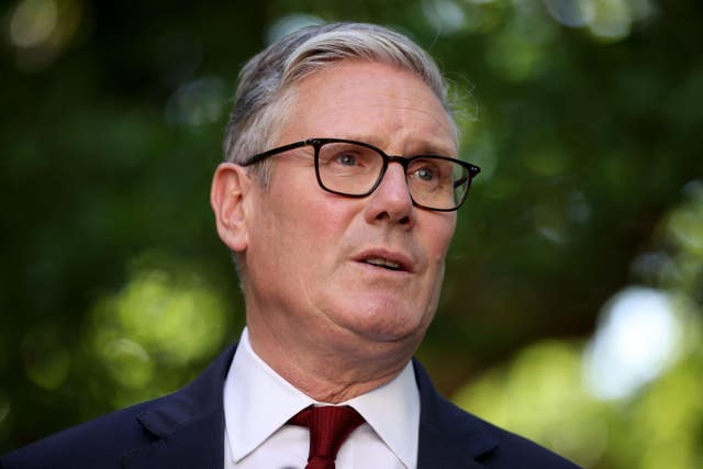 Sir Keir Starmer during his time as prime minister
