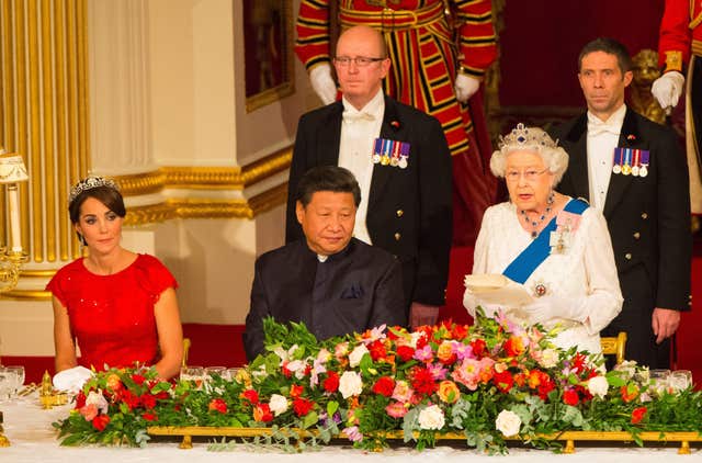 A scene at a state banquet