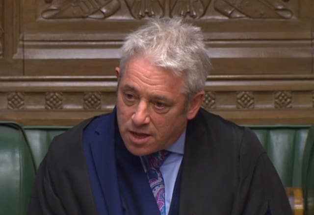 Commons Speaker John Bercow