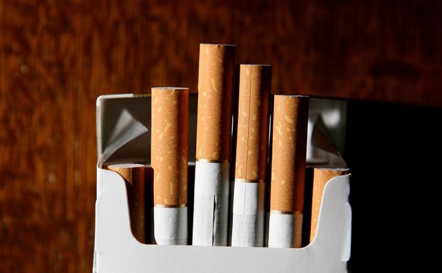 Almost six million people in England smoke, and tobacco remains the single biggest cause of preventable illness and death (Martin Rickett/PA)