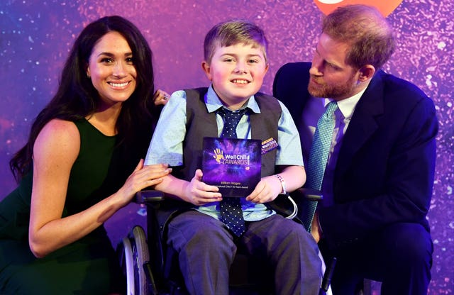 The Duke and Duchess of Sussex attend the WellChild Awards