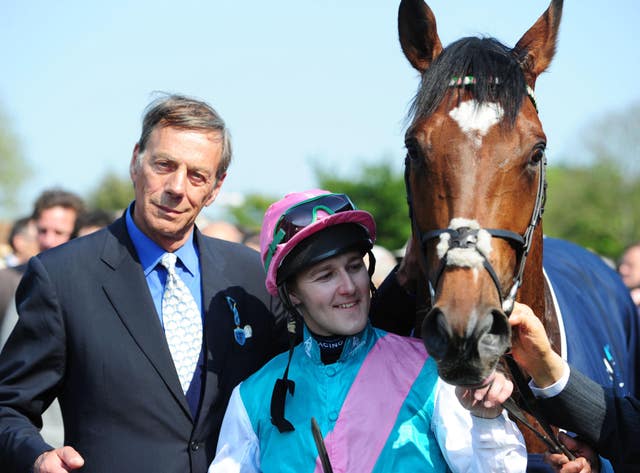 Sir Henry Cecil with Tom Queally and Frankel