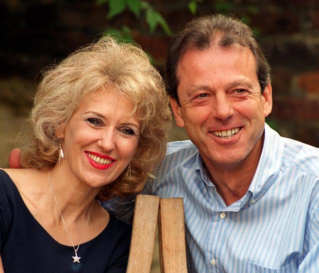 Anita Dobson and Leslie Grantham (Tony Harris/PA)