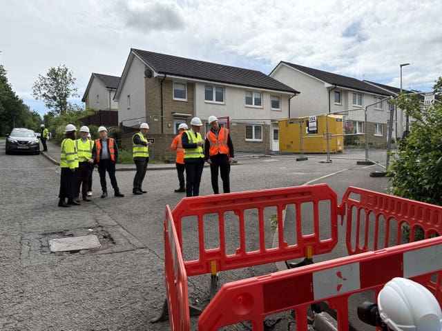 John Swinney visit to Coalsnaughton