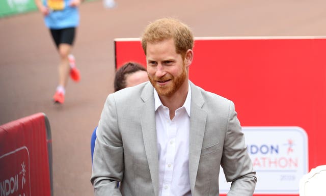 Royalty was at the marathon in the form of The Duke of Sussex