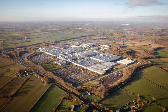 Toyota's car plant in Burnaston, Derbyshire