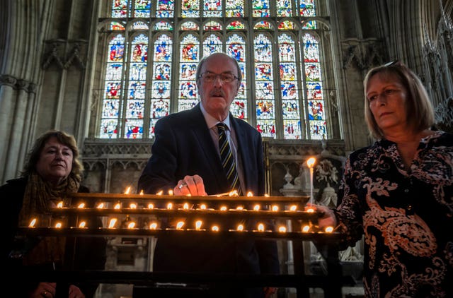 Hazel Dales, Martin Dales, and Suzy Cooper at York Minster