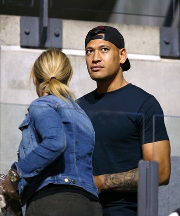 Israel Folau, right