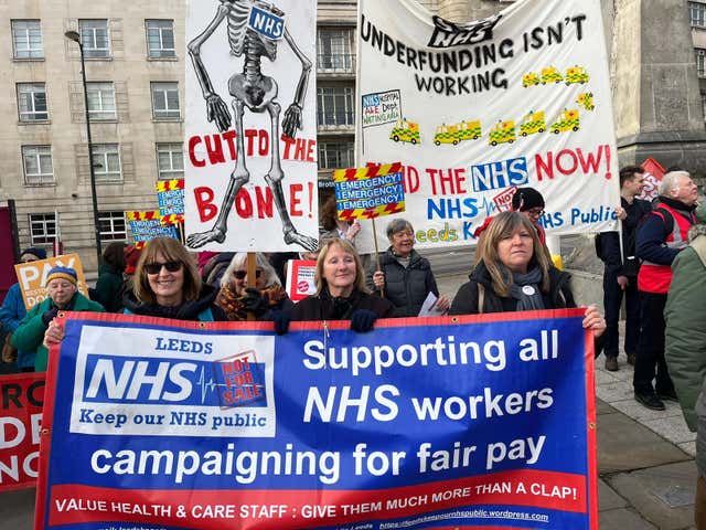 Keep Our NHS Public rally in Leeds
